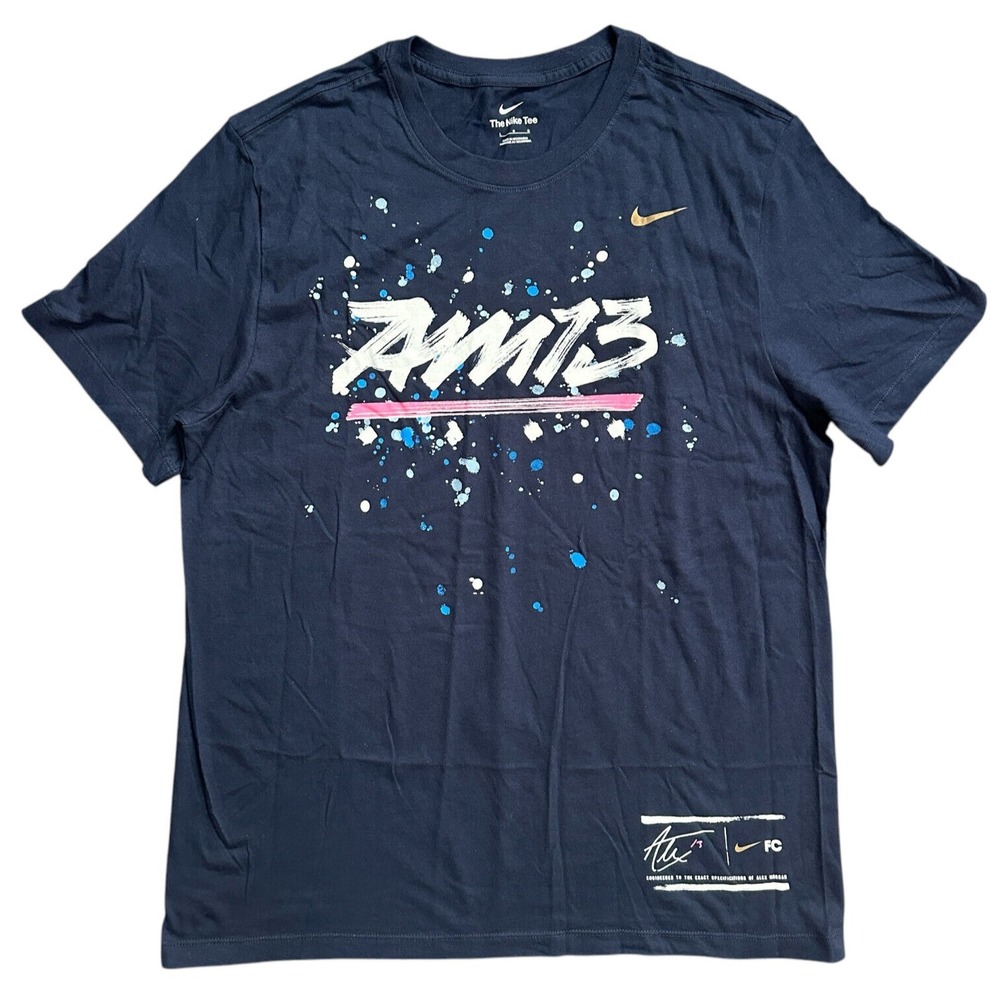 NWT‎ Nike Alex Morgan Soccer Tee Navy Blue Men's Shirt Size L